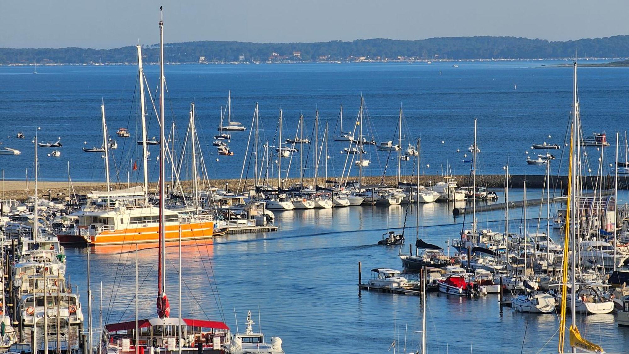 Vue Panoramique Sur Bassin,Piscine Et Terrasse Lejlighed Arcachon Eksteriør billede